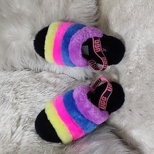 UGG YEAH SLIDE FLUFF SANDALS